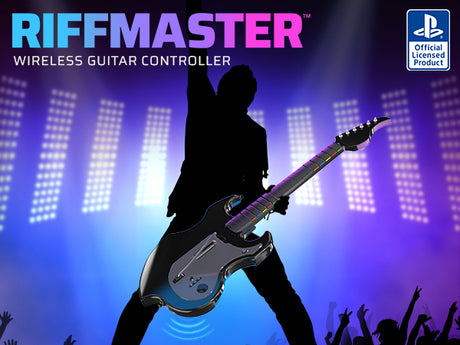 Guitare sans fil - PDP - Riffmaster - Playstation 4, playstation 5 et PC - Noir