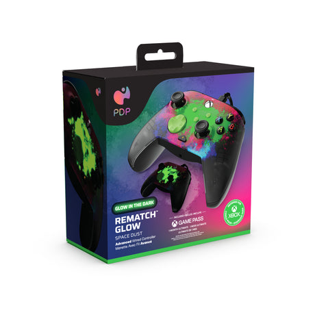 Manette de jeu - Xbox - Rematch Glow Advanced - Filiare - Space Dust - PDP