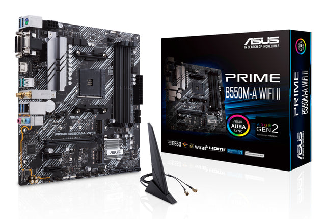 Carte mere - ASUS - PRIME B550M-A WIFI II - AMD B550 - Emplacement AM4 micro ATX