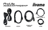 Ecran incurvé 34" Iiyama ProLite XCB3497WQSNP-B1 UWQHD 120Hz (Noir)