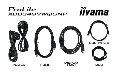 Ecran incurvé 34" Iiyama ProLite XCB3497WQSNP-B1 UWQHD 120Hz (Noir)
