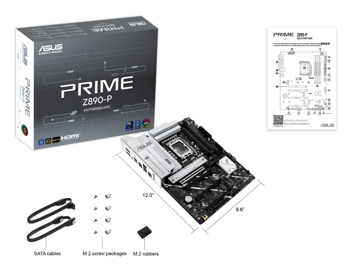 Carte mere - ASUS - PRIME Z890-P - Socket LGA1851 - PCIe 5.0 - RGB