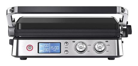 Grill multifonctions - BRAUN - Multi Grill 9 - 2000 W - 3 positions de chauffe - Noir / Acier