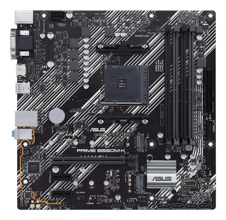 Carte mere - ASUS - PRIME B550M-K - AMD B550 - Emplacement AM4 micro ATX