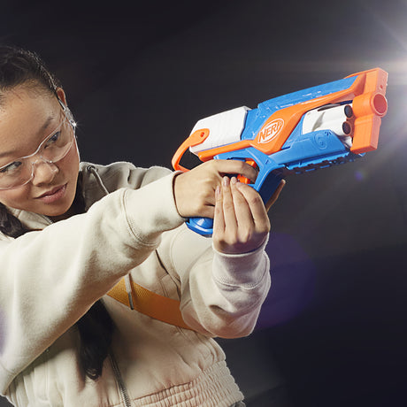 NERF blaster Agility N Series, 12 fléchettes Nerf N1 uniquement pour les blasters Nerf N Series, barillet 6 fléchettes, jeux d'extér