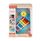Fisher-Price-Table musicale en bois avec instruments de percussion HXT91