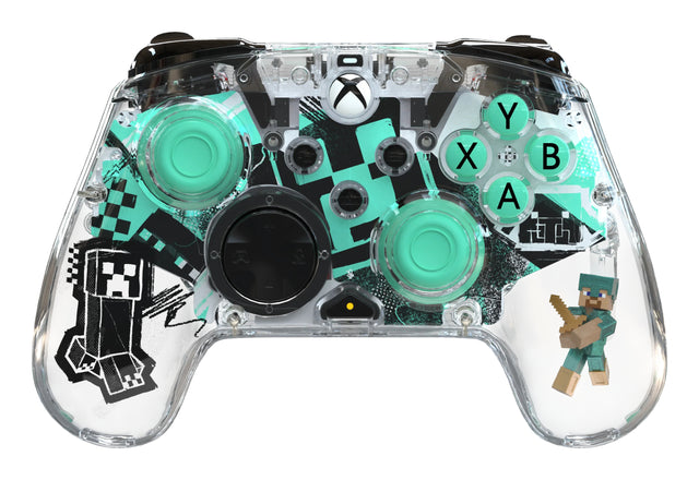 Manette de jeu - Xbox Series X|S, Xbox One et PC - Minecraft  : Diamond - Sans fil - PDP - Transparent