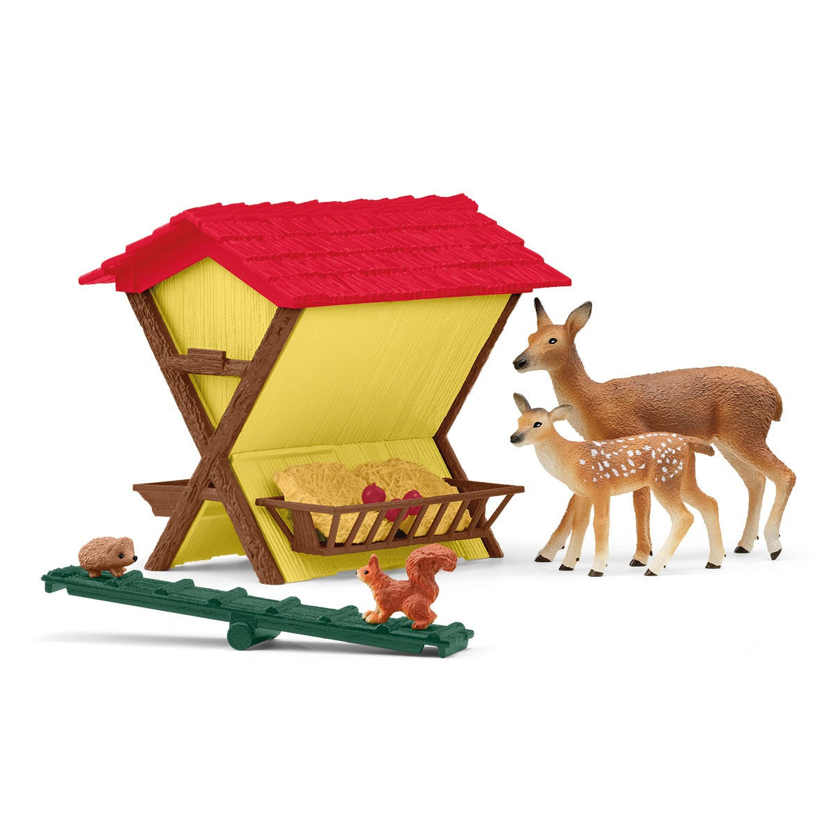 Cabane des animaux de la foret, Coffre schleich 42658 Farm World, pour enfants des 3 ans