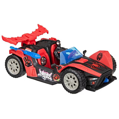 Figurine 10 cm Miles Morales Bolide de course Remix, Marvel Spider-Man VenomVersus Epic World of Action, des 4 ans