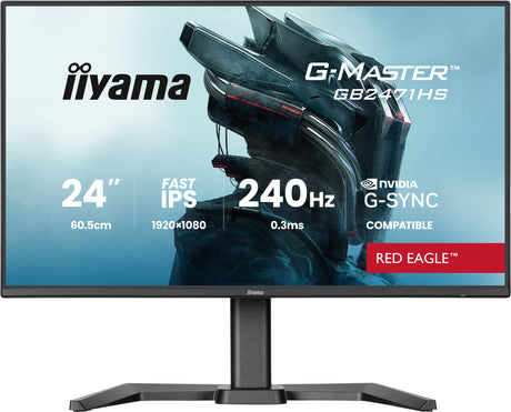 Ecran 24" Iiyama G-Master Red Eagle GB2471HS-B1 Full HD 240Hz (Noir)