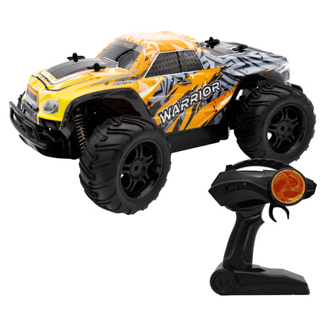Voiture télécommandée 4X4 MONSTER WARRIOR - SILVERLIT - 4SPEED - Noir et jaune