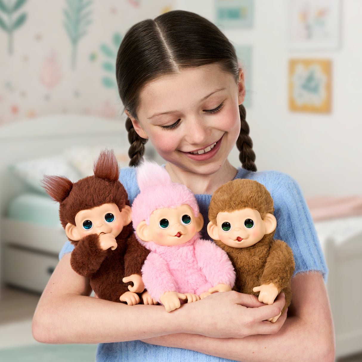 Peluche - LITTLE LIVE PETS - Mon bébé singe mini - Marron - Des 4 ans