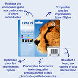 EPSON Cartouche d'encre T0712 Cyan - Guépard  (C13T07124012)
