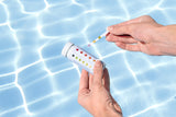 Kit de nettoyage piscine jusqu'a 3,96m - Bestway - Aquaclear - épuisette, flotteur, aspirateur, bande de test, patch de réparation