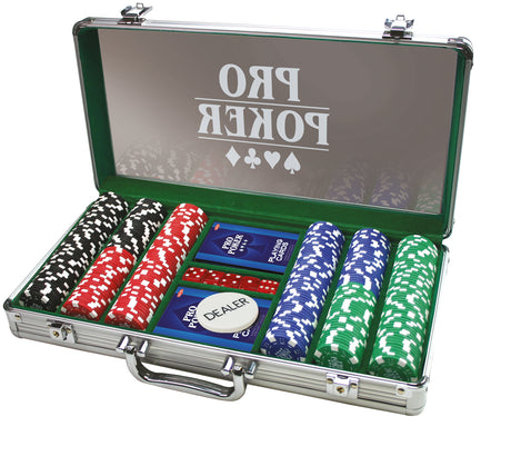 Mallette de poker - Tactic - ProPoker 300 Jetons - Aluminium et Plexis - Mixte