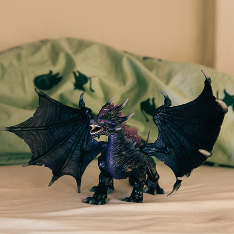 Figurine Dragon des Ténebres, jouet ultra-réaliste et durable avec ailes mobiles, Schleich 70152 Eldrador Creature, des 7 ans