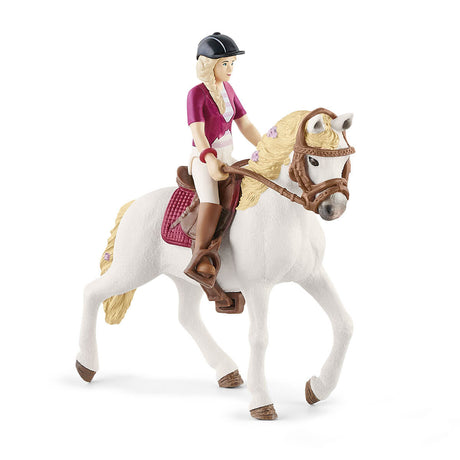 Figurine Cavaliere Sofia et Blossom, coffret schleich avec 10 éléments inclus dont 1 cheval schleich andalou et sa cavaliere,