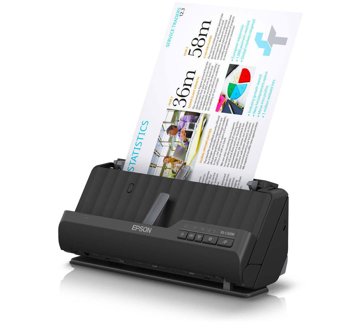 Scanner Epson WorkForce ES-C320W (Noir)