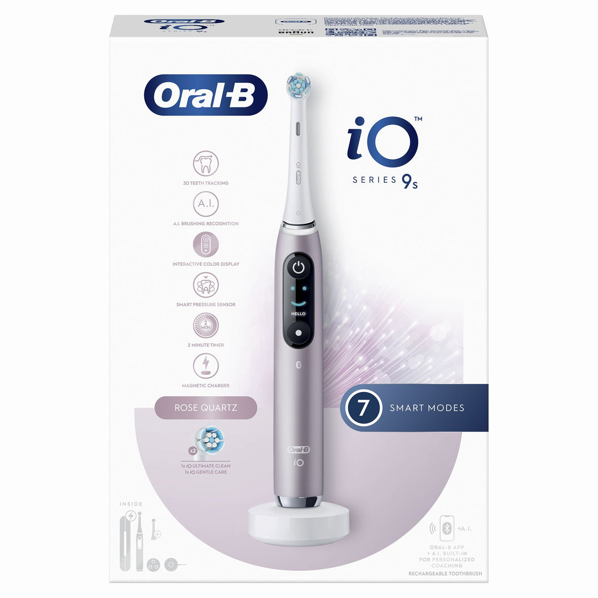 Brosses a dents - ORAL-B - iO9s Series - Rose Quartz (+1 refills) - Electrique