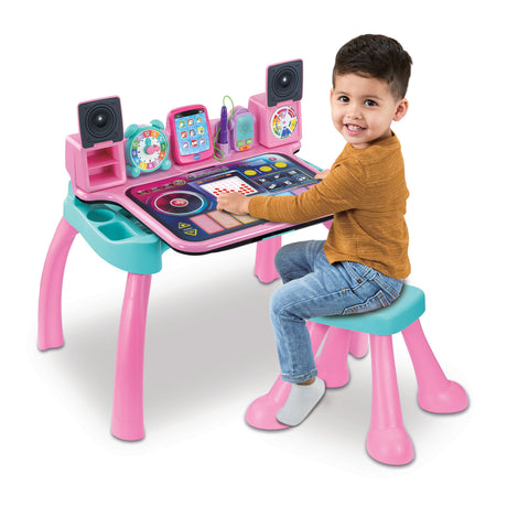 VTECH - MAGIBUREAU INTERACTIF ET MUSICAL 6 EN 1 ROSE - Rose