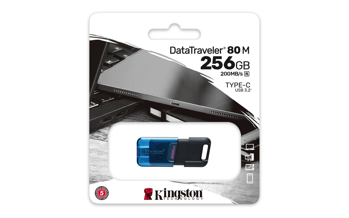 Clé USB-C 3.2 Kingston DataTraveler 80M - 256Go