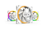 Lot de 3 Ventilateurs de boitier be quiet! Light Wings RGB - 12cm (Blanc)