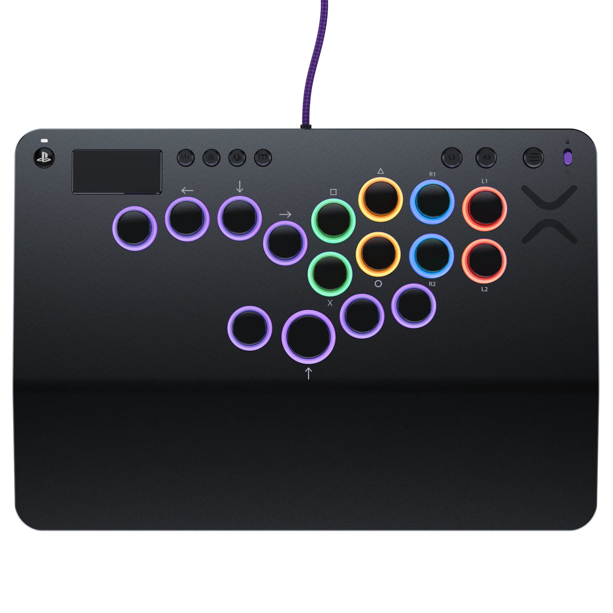 Manette de combat sans levier - Playstation - Victrix Pro KO Leverless Fight Stick - Gris