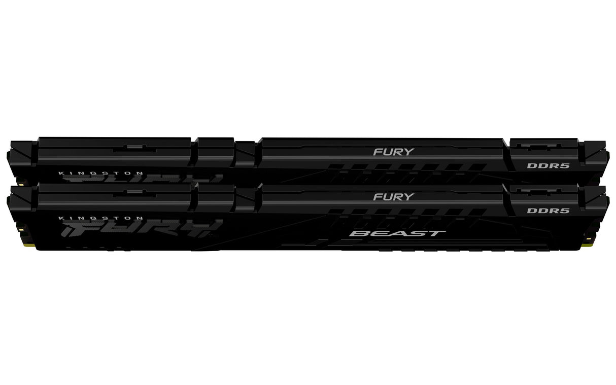Kit Barrettes mémoire 32Go (2x16Go) DIMM DDR5 Kingston Fury Beast  5200MHz (Noir)
