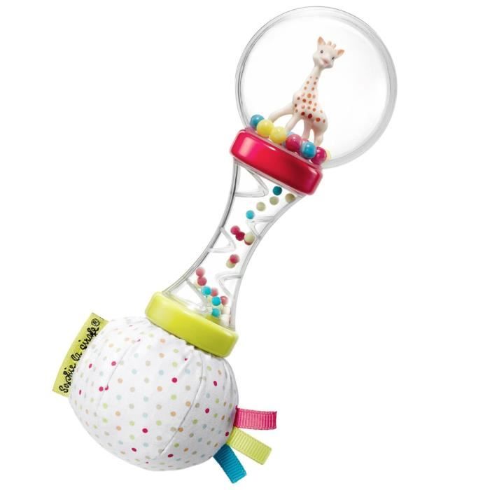 SOPHIE LA GIRAFE Hochet Double Matiere 'Soft Maracas'