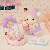 Le coucher des soeurs Lapin Chocolat - Sylvanian Families - 5806