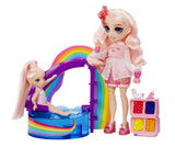 Jeu de société - MGA - Piscine arc en ciel avec toboggan - Poupée Blush - 10 pieces - Multicolore