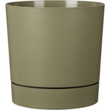 Pot de fleurs avec réserve rond - GARDEN ID - Plano - Ø 39 - 32 L - H 38 cm - Vert mousse