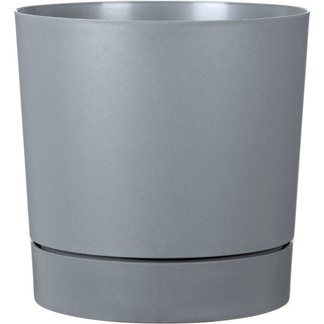 Pot de fleurs avec réserve rond - GARDEN ID - Plano - Ř 39 - 32 L - H 38 cm - Gris pure
