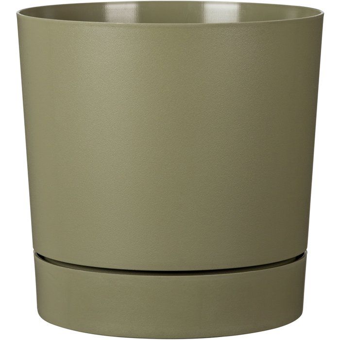 Pot de fleurs avec réserve rond - GARDEN ID - Plano - Ø 47 - 43 L - H 46 cm - Vert mousse