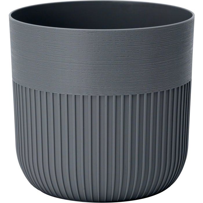 Pot de fleurs rond - GARDEN ID - Luca Grande - Ř 30 - 17 L - H 30 cm - Anthracite