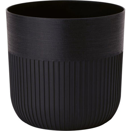 Pot de fleurs rond - GARDEN ID - Luca Grande - Ř 30 - 17 L - H 30 cm - Noir