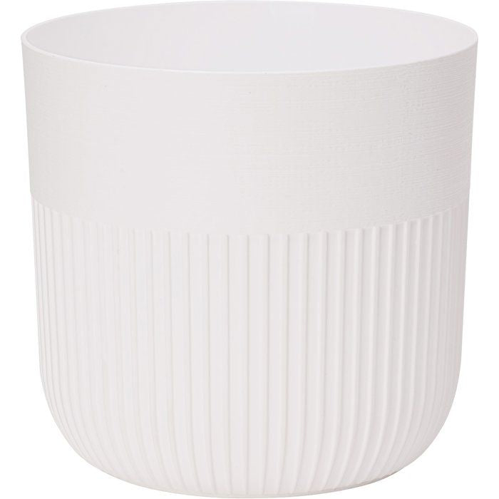 Pot de fleurs rond - GARDEN ID - Luca Grande - Ø 40 - 41 L - H 40 cm - Blanc