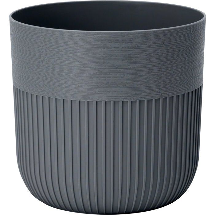 Pot de fleurs rond - GARDEN ID - Luca Grande - Ø 40 - 41 L - H 40 cm - Anthracite