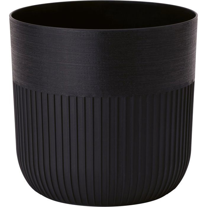 Pot de fleurs rond - GARDEN ID - Luca Grande - Ř 40 - 41 L - H 40 cm - Noir