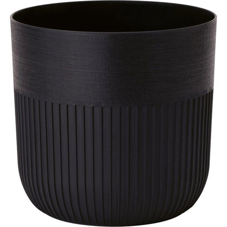 Pot de fleurs rond - GARDEN ID - Luca Grande - Ř 40 - 41 L - H 40 cm - Noir