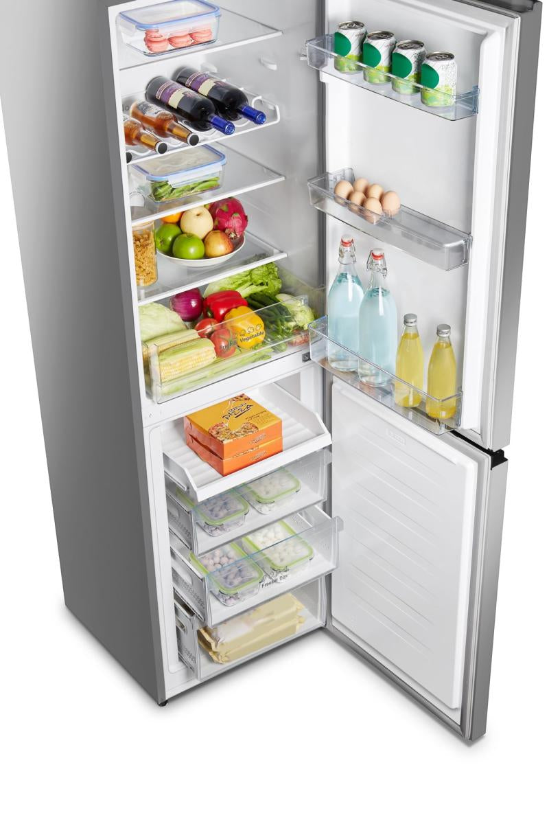 Réfrigérateur combiné - HISENSE - RB327N4ADD - classe D - 256 L - No Frost (Sans givre) - Argent - L 55 x 55,7 x H 182,4 cm