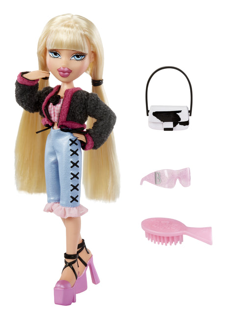 Bratz Goin' Out Poupée - Cloé - 1 Poupée Mannequin a Collectionner - Une Tenue, Un Sac a Main, Une Paire de Lunettes Soleil - 6 ans