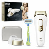 Épilateur a Lumiere Pulsée - BRAUN - Silk·expert Pro 5 - Épilation a la maison - Pochette - Rasoir Venus - 2 Tetes - PL5152