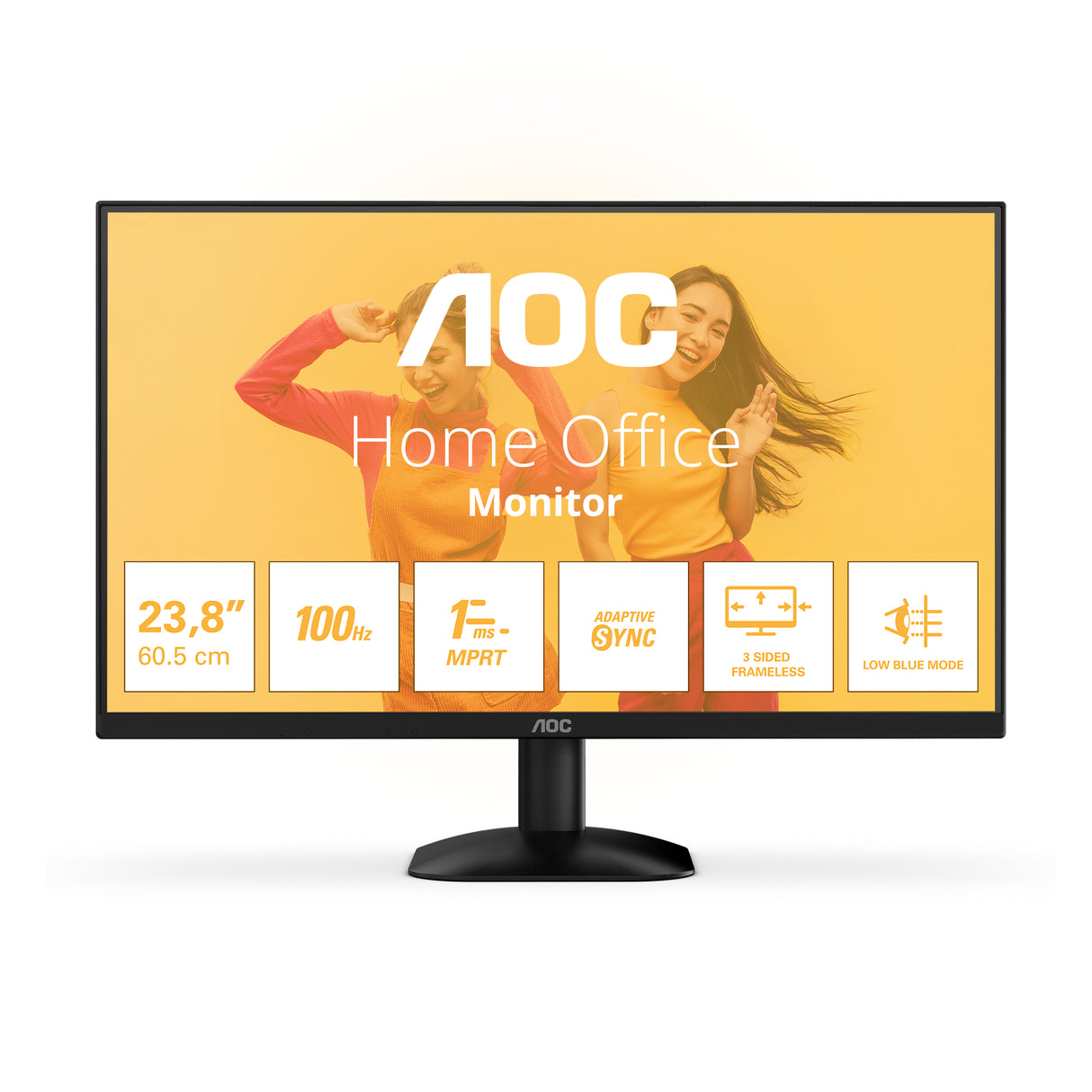 Ecran 24" AOC Basic B3 24B35HM2 Full HD 100Hz (Noir)