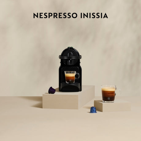 Machine a café capsules - Nespresso - De'Longhi - Inissa - EN80.B - Noir - 16 capsules Nespresso incluses