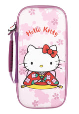 Housse de protection et transport - KONIX - Hello Kitty Nintendo Switch 2 - Rangement accessoires - Motif 3D - Rose