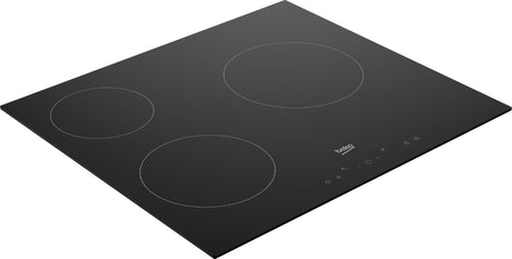 Table de cuisson vitrocéramique - BEKO - 3 foyers - 60 cm - HIC63400