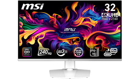 Ecran PC Gamer - MSI - 32 - UHD - 240Hz - Dalle QD-OLED - 0.03ms - Ajustable en hauteur - MPG 321URXW QD-OLED
