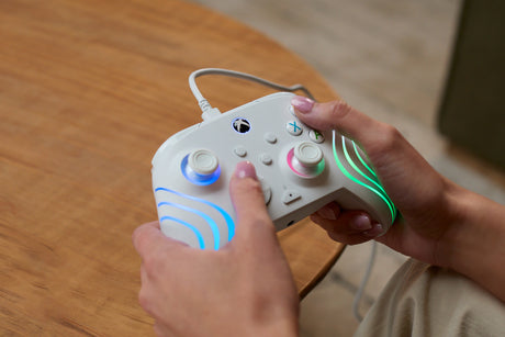 Manette de jeu - Xbox Series X|S, Xbox One et PC - Afterglow Wave - RGB - Filaire - Blanc- TURTLE BEACH