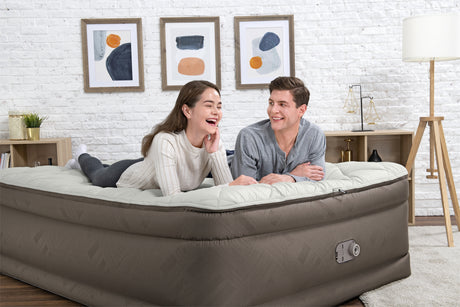 Matelas gonflable - BESTWAY - Tough Guard Fortech - 2 places - Pompe électrique - 350 kg de charge